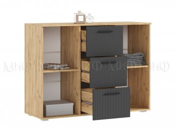 Комод Сильвия, крафт/графит (Миф) в Нижних Сергах - nizhnie-sergi.mebel-e96.ru