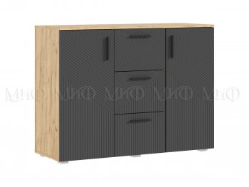 Комод Сильвия, крафт/графит (Миф) в Нижних Сергах - nizhnie-sergi.mebel-e96.ru
