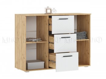 Комод Сильвия, крафт/белый (Миф) в Нижних Сергах - nizhnie-sergi.mebel-e96.ru