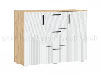 Комод Сильвия, крафт/белый (Миф) в Нижних Сергах - nizhnie-sergi.mebel-e96.ru