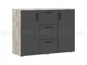 Комод Сильвия, дуб юкон/графит (Миф) в Нижних Сергах - nizhnie-sergi.mebel-e96.ru