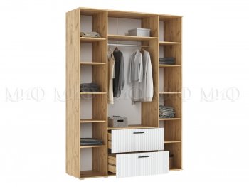 Шкаф 1600 мм Сильвия, крафт/белый (Миф) в Нижних Сергах - nizhnie-sergi.mebel-e96.ru