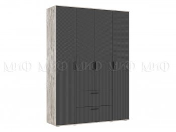 Шкаф 1600 мм Сильвия, дуб юкон/графит (Миф) в Нижних Сергах - nizhnie-sergi.mebel-e96.ru