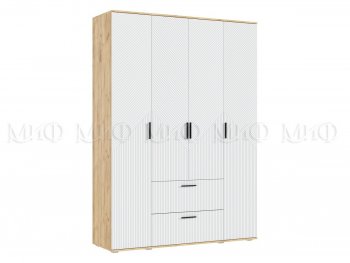 Шкаф 1600 мм Сильвия, крафт/белый (Миф) в Нижних Сергах - nizhnie-sergi.mebel-e96.ru