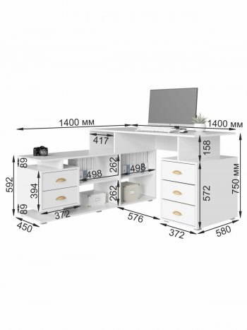 Стол компьютерный СК-8 (ВНК) в Нижних Сергах - nizhnie-sergi.mebel-e96.ru