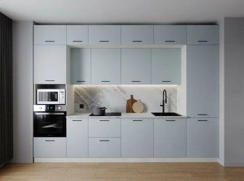 Кухонный гарнитур Смоки 3400 мм МДФ (Санвут) в Нижних Сергах - nizhnie-sergi.mebel-e96.ru
