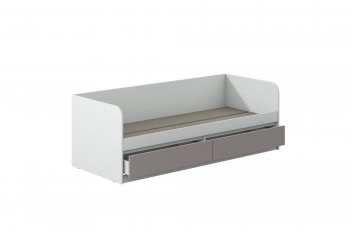 Кровать Соната 900 белый/кашемир(Зарон) в Нижних Сергах - nizhnie-sergi.mebel-e96.ru
