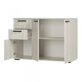 Комод Стандарт 3 NEW крафт белый (БТС) в Нижних Сергах - nizhnie-sergi.mebel-e96.ru