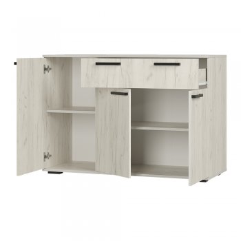 Комод Стандарт 4 NEW крафт белый (БТС) в Нижних Сергах - nizhnie-sergi.mebel-e96.ru