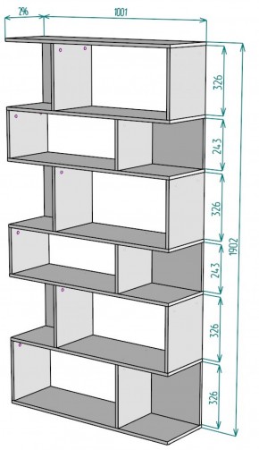 Стеллаж S10 (ДВ) в Нижних Сергах - nizhnie-sergi.mebel-e96.ru