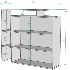 Стеллаж S37 (Белый) в Нижних Сергах - nizhnie-sergi.mebel-e96.ru