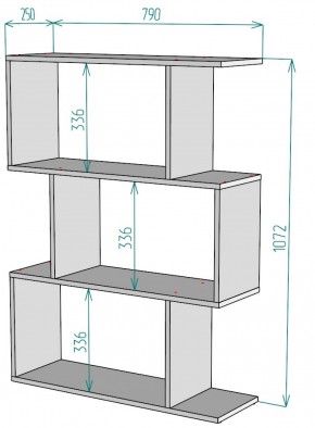 Стеллаж S53 (ДМ) в Нижних Сергах - nizhnie-sergi.mebel-e96.ru