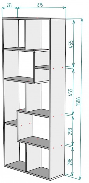 Стеллаж S8 (Белый) в Нижних Сергах - nizhnie-sergi.mebel-e96.ru