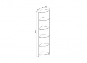 Стеллаж угловой  Сканди, СДУ370.1 (ДСВ) в Нижних Сергах - nizhnie-sergi.mebel-e96.ru