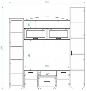 Стенка ТВА-14 в Нижних Сергах - nizhnie-sergi.mebel-e96.ru