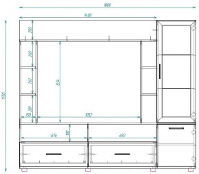 Стенка ТВА Сатурн в Нижних Сергах - nizhnie-sergi.mebel-e96.ru