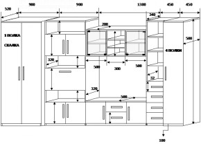 Стенка Вега 2 в Нижних Сергах - nizhnie-sergi.mebel-e96.ru