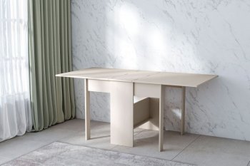 Стол-книжка ЛДСП Бодега белая (Диал) в Нижних Сергах - nizhnie-sergi.mebel-e96.ru