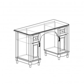 Стол письменный Прованс 410 (Яна) в Нижних Сергах - nizhnie-sergi.mebel-e96.ru