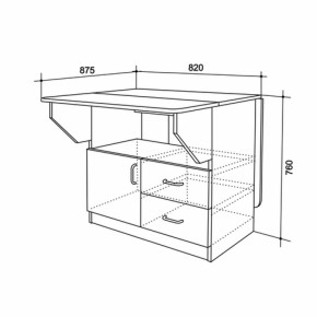 Стол-тумба (Мебельсон) в Нижних Сергах - nizhnie-sergi.mebel-e96.ru