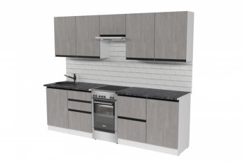 Кухонный гарнитур Сюита мега 2500 мм (Герда) в Нижних Сергах - nizhnie-sergi.mebel-e96.ru