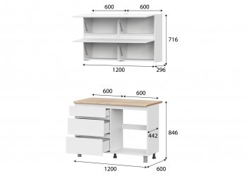 Кухонный гарнитур Токио 1200 мм (СВ) в Нижних Сергах - nizhnie-sergi.mebel-e96.ru