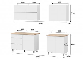 Кухонный гарнитур Токио 2000 мм (СВ) в Нижних Сергах - nizhnie-sergi.mebel-e96.ru