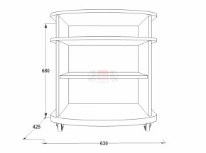 Тумба для теле-радио аппаратуры Фант 1 в Нижних Сергах - nizhnie-sergi.mebel-e96.ru