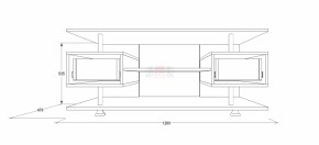 Тумба для теле-радио аппаратуры Фант 9 в Нижних Сергах - nizhnie-sergi.mebel-e96.ru