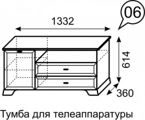 Тумба для телеаппаратуры Венеция 6 бодега в Нижних Сергах - nizhnie-sergi.mebel-e96.ru