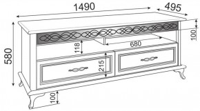 Тумба под ТВ Скарлетт М02 (Риннер) в Нижних Сергах - nizhnie-sergi.mebel-e96.ru