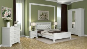 Тумба прикроватная 2ящ.  ГРАЦИЯ (лак) Белый / Белый (БМ) в Нижних Сергах - nizhnie-sergi.mebel-e96.ru