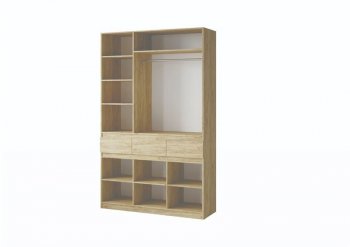 Шкаф 1500 мм Турин крафт/графит (ВВР) в Нижних Сергах - nizhnie-sergi.mebel-e96.ru