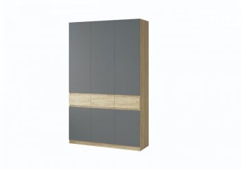 Шкаф 1500 мм Турин крафт/графит (ВВР) в Нижних Сергах - nizhnie-sergi.mebel-e96.ru