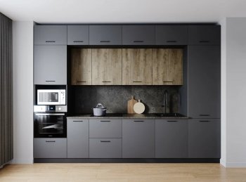 Кухонный гарнитур Умбра 3400 мм МДФ (Санвут) в Нижних Сергах - nizhnie-sergi.mebel-e96.ru