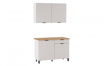 Кухонный гарнитур 1200 мм Венера кашемир ЛДСП (Олмеко) в Нижних Сергах - nizhnie-sergi.mebel-e96.ru