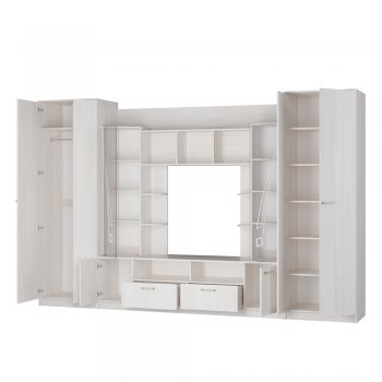 Стенка Венеция ясень белый (БТС) в Нижних Сергах - nizhnie-sergi.mebel-e96.ru