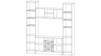 Стенка Виктория ЦС (Лин) в Нижних Сергах - nizhnie-sergi.mebel-e96.ru