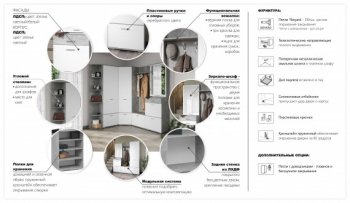 Прихожая Виола Ателье светлое (Имп) в Нижних Сергах - nizhnie-sergi.mebel-e96.ru