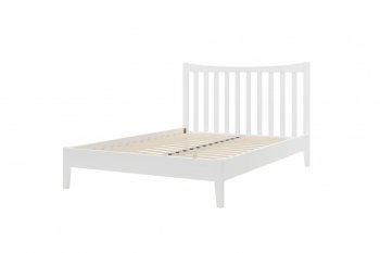 Кровать из массива Виола белый античный (БМ) в Нижних Сергах - nizhnie-sergi.mebel-e96.ru