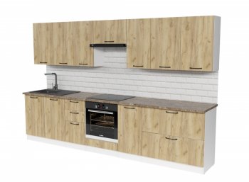 Кухонный гарнитур Янтарь 3000 мм (Герда) в Нижних Сергах - nizhnie-sergi.mebel-e96.ru